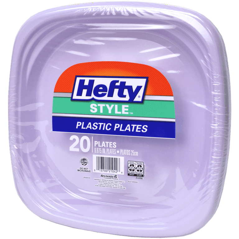 Hefty 10 Violet Plastic Plate 20 count 