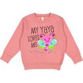 thumbnail image 2 of Inktastic My Yaya Loves Me Cute Dragonfly Toddler Sweatshirt, 2 of 4