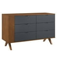 thumbnail image 2 of Georgia 3 Piece King Bedroom Set-MOD-6950-WAL, 2 of 7