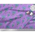 thumbnail image 2 of Soimoi Poly Georgette Fabric Pot & Artistic Flower Print Fabric by the Yard 52 Inch Wide, 2 of 3