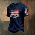 thumbnail image 2 of YANGXINX Mens Graphic T Shirt 2026 Patriotic 4th of July USA Flag Print Knit Short Sleeve Tees Casual Crew Neck Stylish Loose Fit Tops, 2 of 3