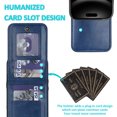 thumbnail image 6 of Dteck Wallet Phone Case for iPhone 17 Pro Case with Card Holder, Flip Cell Phone Wallet PU Leather Wallet Case for iPhone 17 Pro for Men Women, Darkblue, 6 of 7
