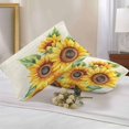 thumbnail image 3 of Rustic Sunflower Outdoor Pillow Covers Pack of 2 Country Floral Pastoral Retro Beige Background Waterproof Throw Pillow Covers Decorative Cushion Cases for Patio Garden Tent Balcony Couch 20x12 inch, 3 of 8