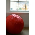 thumbnail image 3 of Ikram Design Stuffed Garnet Tabouret Moroccan Leather Pouf Ottoman, 18" Diameter / 15" Height, 3 of 3