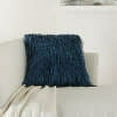 thumbnail image 4 of Nourison Shag Metallic Ribbon Shag Navy 20" x 20" Throw Pillow, 4 of 5