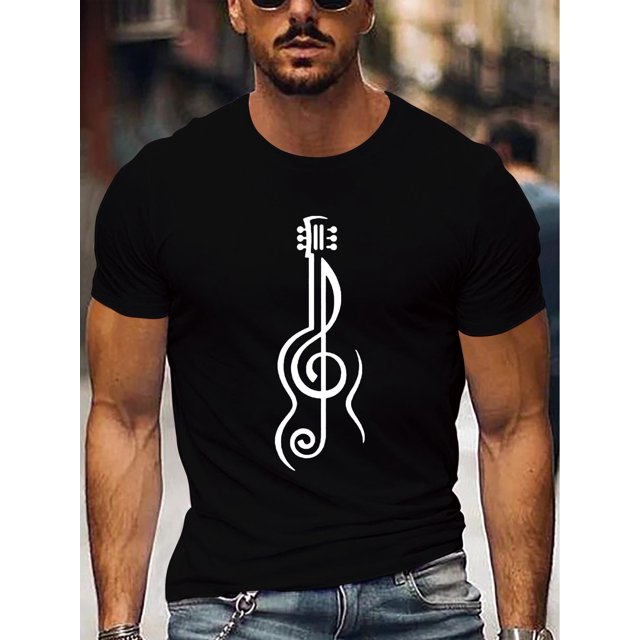 T-Shirt Décontracté à Imprimé Géométrique pour Hommes - Extensible, Col Rond, Manches Courtes - Parfait pour les Sorties d'Été, Fête des Pères, Fête des Mères, Nouvel An, Festival de Printemps, Saint-Valentin, Fête de l'Indépendance, Naissance