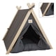 thumbnail image 3 of Cojín Suave, Estable Y Duradero, Gran Espacio, Tienda Tipi Clásica Gris para Mascotas Con Tela de Para Perros y Gatos, 3 of 8