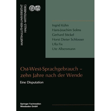 ISBN 9783810030771 product image for Ost-West-Sprachgebrauch - Zehn Jahre Nach Der Wende (Paperback) | upcitemdb.com