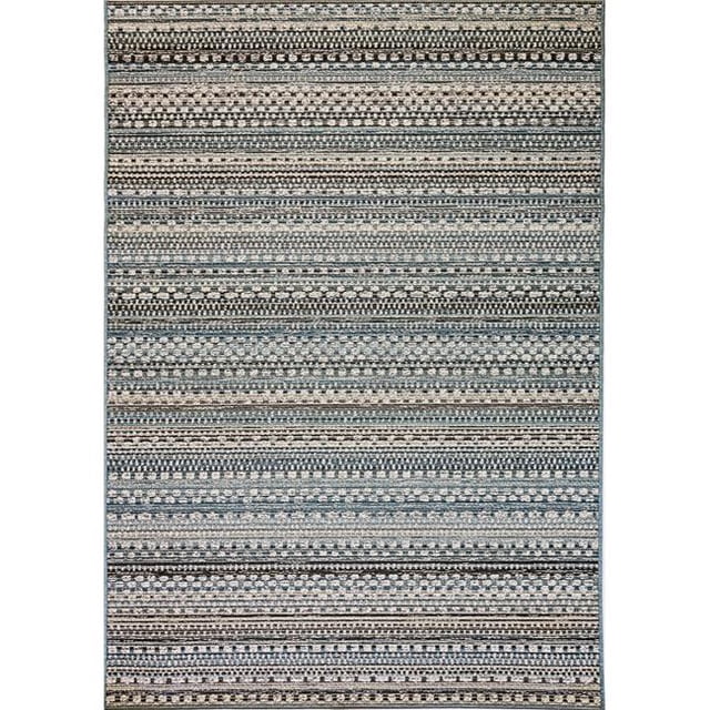 Dynamic Rugs BI91285705032 7 ft. 10 in. x 10 ft. 10 in. Brighton 8570 Rectangle Contemporary Area Rug - 5032 Beige & Blue