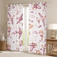 thumbnail image 2 of Homewish Pink Airplane Black Out Curtains,Cartoon Aircraft Curtains Pack of 2 (42x63 Each),Vintage Hot Air Balloon Bedroom Curtains For Girl Kids,Microfiber Bedroom Decor, 2 of 6