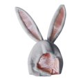 thumbnail image 1 of Sombrero de orejas de conejo Zulema para Navidad Halloween Gris, 1 of 8