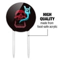 thumbnail image 6 of Acrylic Rock and Roll Soul Skull Cake Topper Party Decoration for Wedding Anniversary Birthday Graduation, 6 of 6