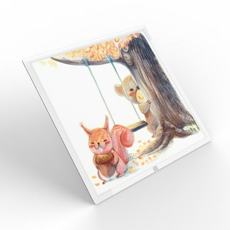 Copy Light Set Ultra-Thin Portable LED Light Pad Tracer Stepless Dimming Artcraft Tracing Light Box Copy Board Tablet ()