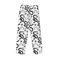 thumbnail image 4 of Kdxio Hand Drawn Snake Print Men's Sleep Pajama Pant Lounge Pants with Pockets, 4 of 8