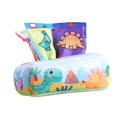 thumbnail image 1 of Caja de pañuelos para bebés, juguete de aprendizaje preescolar, regalo de desarrollo para bebés Dinosaurio Sunnimix Caso de tejido sensorial, 1 of 8