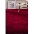 thumbnail image 4 of SAFAVIEH Luxe Paxton Solid Plush Polyester Shag Area Rug, Red, 4' x 6', 4 of 8