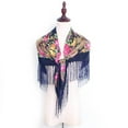 thumbnail image 4 of Weikingp Clearance! Scarf for Women, Women Lady Folk-Custom Print Tassel Square Scarf Wrap Shawl Travel Scarve, D, 4 of 4