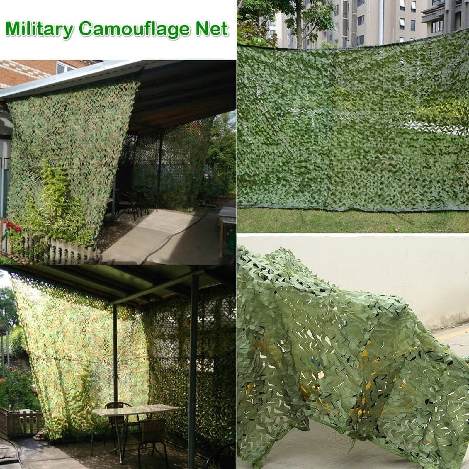 Vensio 2x3M Green Military Camouflage Net Heavy Duty Woodlands Leaves Camo Cover for Hunting and Camping