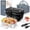 Black, variant on Electric Lunch Box Food Warmer: 100W Heated Lunch Box for Adults, 1.8L Portable Fast Heating Lunchbox Food Heater for Car, Truck, Work, Travel, Lonchera Elctrica Porttil 12/24V/110-230V (Black)