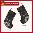 thumbnail image 2 of Lsque Midnight Butterfly Floral Dream Pattern 18 Inch Christmas Stockings, Festive Holiday Stocking for Christmas Decorations Holiday Decor, 2 of 8