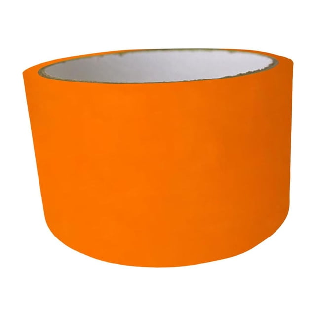 Cinta adhesiva divertida con forma de bola rodante, 48 mm de ancho, juguetes sensoriales para hacer tarjetas. Naranja