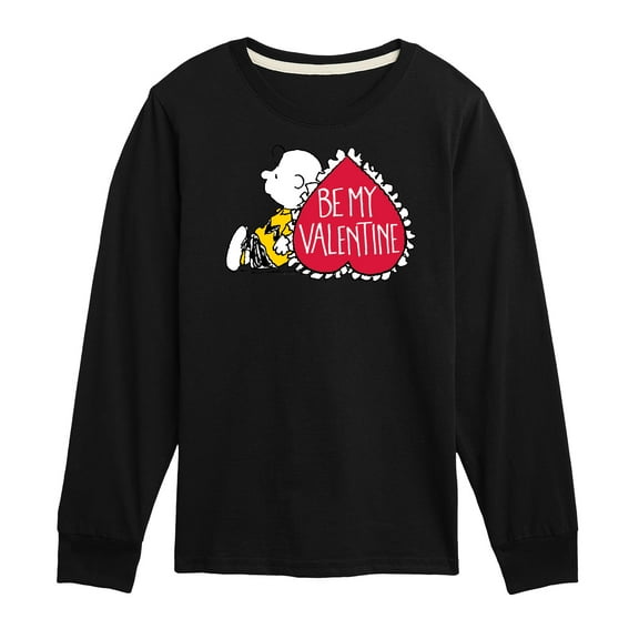 Peanuts - Be My Valentine - Toddler And Youth Long Sleeve Graphic T-Shirt