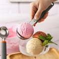 thumbnail image 4 of YIEMEEN Steel Ice Cream Scoops With Press Triggers Function Fruit Dessert Making Tool, 4 of 11