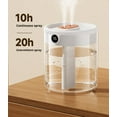 thumbnail image 5 of 2L Double Spray Air Humidifier for Bedroom, Quiet Cool Mist Humidifier for Plants Dorm Room Office Home Car Personal Humidificador with Digital Display Night Light, 5 of 5