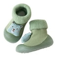 thumbnail image 2 of Eashery Baby Girls Boys Canvas Sneakers Closed Toe Crib Shoes for First Walkers Breathable Mesh Walking Shoes Toddler Girls Sandals (Green,7), 2 of 3