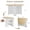 White + natural wood, variant on TENSAKEE Folding Drop Leaf Oval Dining Table, Rolling Kitchen Table with Locking Casters, Wine Rack & Storage Drawer, for Small Apartments & RVs