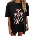 thumbnail image 5 of Womens Summer Tops Trendy Tshirts Shirts Graphic Funny Plus Size Shirts for Women, 5 of 7