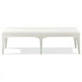 thumbnail image 3 of Riverside Furniture Myra 64" Upholstered Wood Dining Bench in Paper White, 3 of 6
