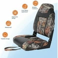 thumbnail image 4 of 2 Pack Boat Seats, High Back Folding Boat Seats - Fishing Boat Chairs With Thick Sponge Padding, Stainless Steel Screws & Fold-Down Design for Speedboat, Canoe, Sightseeing Boats, 4 of 7