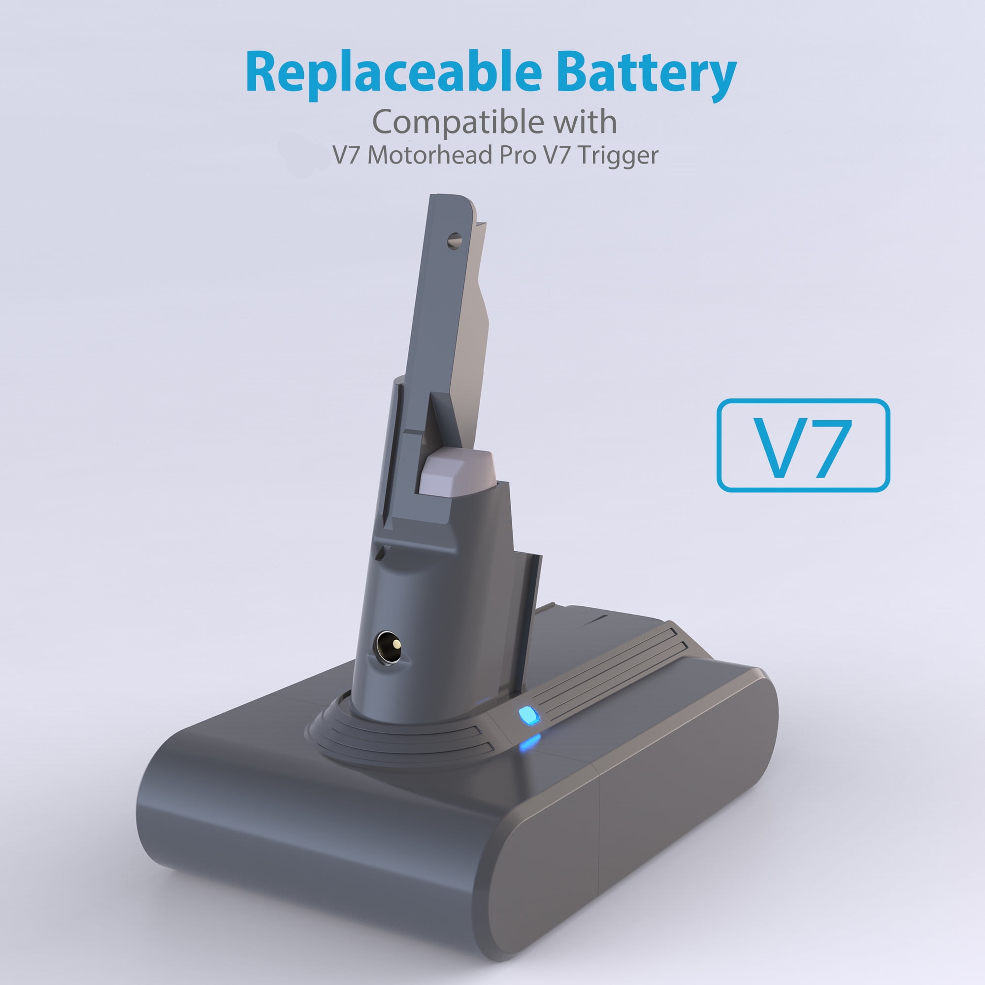 4.0Ah 21.6V Replacement Battery Compatible with V7 Motorhead Pro Trigger V7 Animal Car+Boat V7 Handheld Vacuum Cleaner