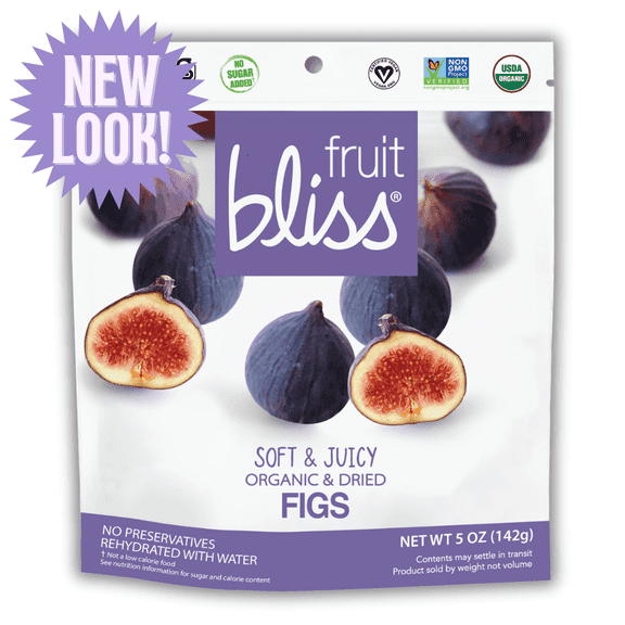 Pack of 6, Fruit Bliss Organic Fig Snacks, 5 oz