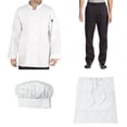 thumbnail image 1 of Student Chef Bundle Pack Includes Chef Coat, Pants, Hat & Apron, 1 of 1