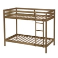 thumbnail image 6 of Castle Place Modern Twin over Twin Wooden Bunk Bed, Light Oak, 6 of 8