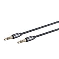 thumbnail image 2 of Monoprice Audio Cable - 6 Feet - Black | Auxiliary 3.5mm TRS Audio Cable - Slim, Durable, Gold plated for smartphone, mp3 player, laptop - Onyx Series, 2 of 5