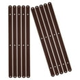 thumbnail image 3 of 10Pcs Draw Rail Plastic Drawer Slides 180/235/298Mm Draw Runners Replacement Brown-298Mm, 3 of 10