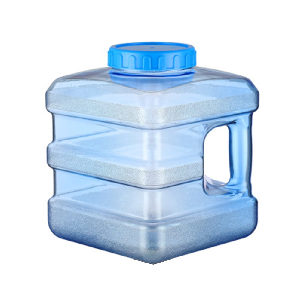 Akoyovwerve 5L 7.5L Pc Square Transparent Plastic Water Container Car SelfDriving Portable