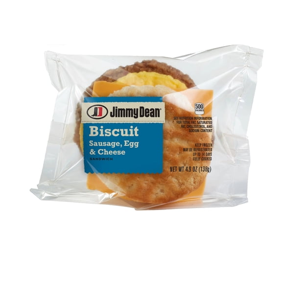 Jimmy Dean Fresh Egg & Cheese Biscuit Breakfast Sandwich, 4.9 oz, 1 Count