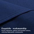 thumbnail image 3 of Organictune Brushed Microfiber Euro Pillow Shams Set of 2, 26 x 26 Soft and Breathable Square Pillow Cases, Navy Blue, 26"×26", 3 of 5