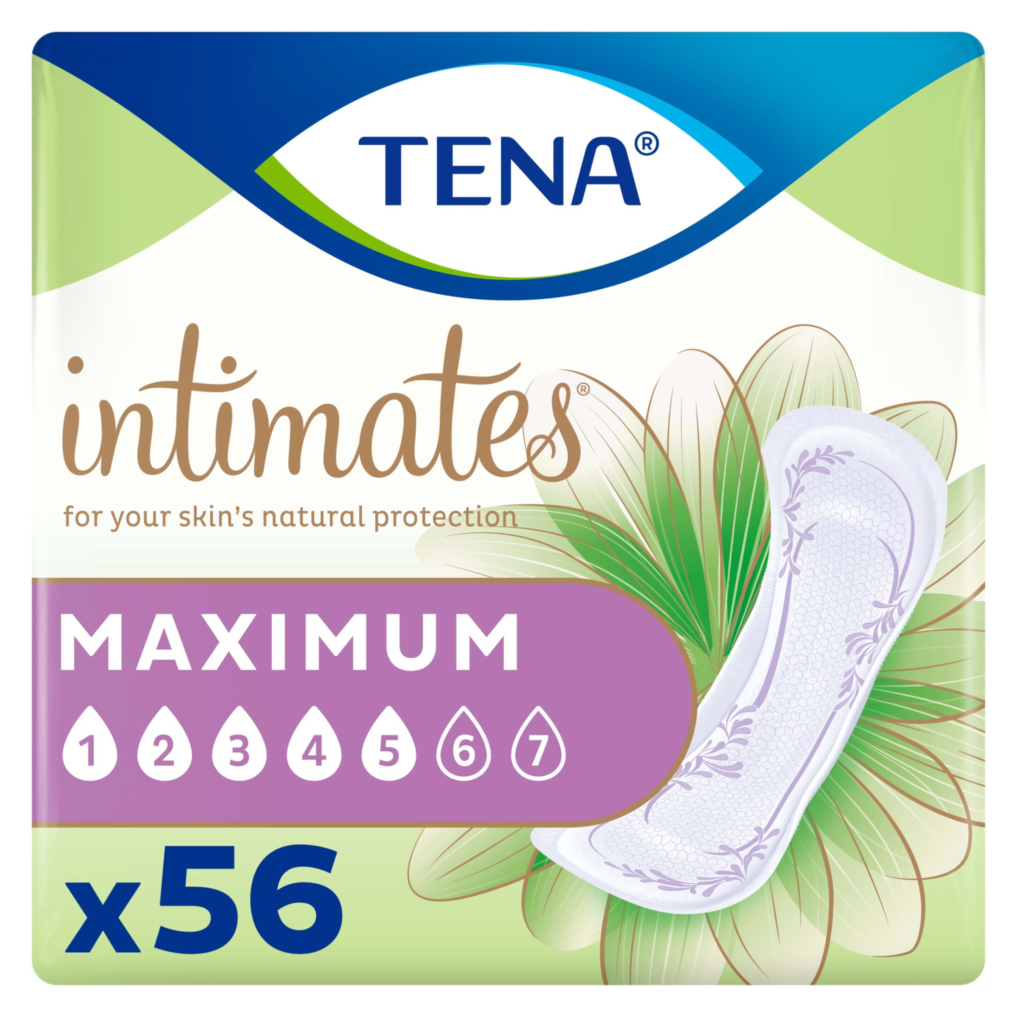 Tena Intimates Maximum Absorbency Incontinence Pad For Women 56 Ct Walmart Com