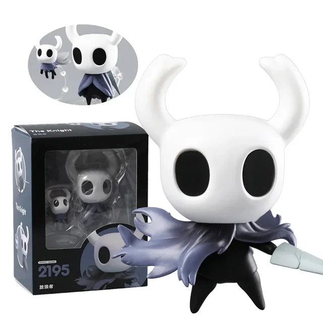 Figura de acción de PVC de Hollow Knight 2195 The Knight / 2196 Hornet con cara intercambiable, modelo de colección, juguetes, adorno de escritorio
