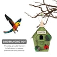 thumbnail image 4 of GOOHOCHY 1 nido colgante creativo para pájaros, casa para pájaros para balcón, decoración de jardín (verde), 4 of 8