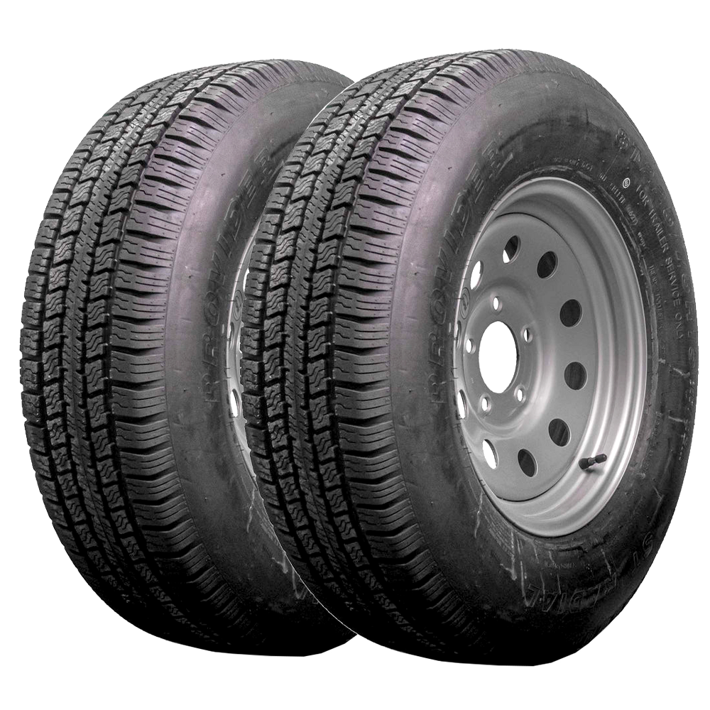 Provider 15" 10 ply Radial Trailer Tire & Wheel ST 225/75R15 5 Lug