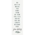 thumbnail image 2 of HM Design 11x24 Black Ornate Wood Framed with Double Matting Museum Art Print Titled - Simple Nature VI-You Belong, 2 of 4
