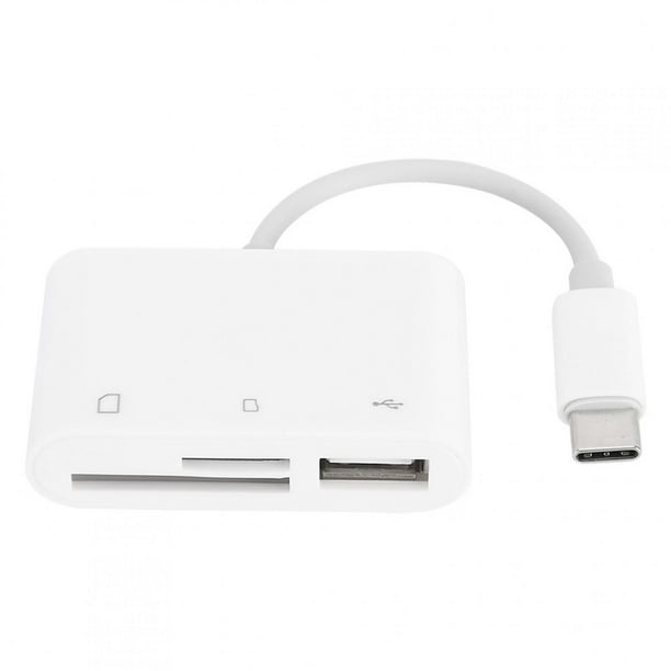 Adaptador de lector de cámara, USB-C a tarjeta SD/TF Lector de cámara SD Lector de tarjetas de memoria Innovación moderna