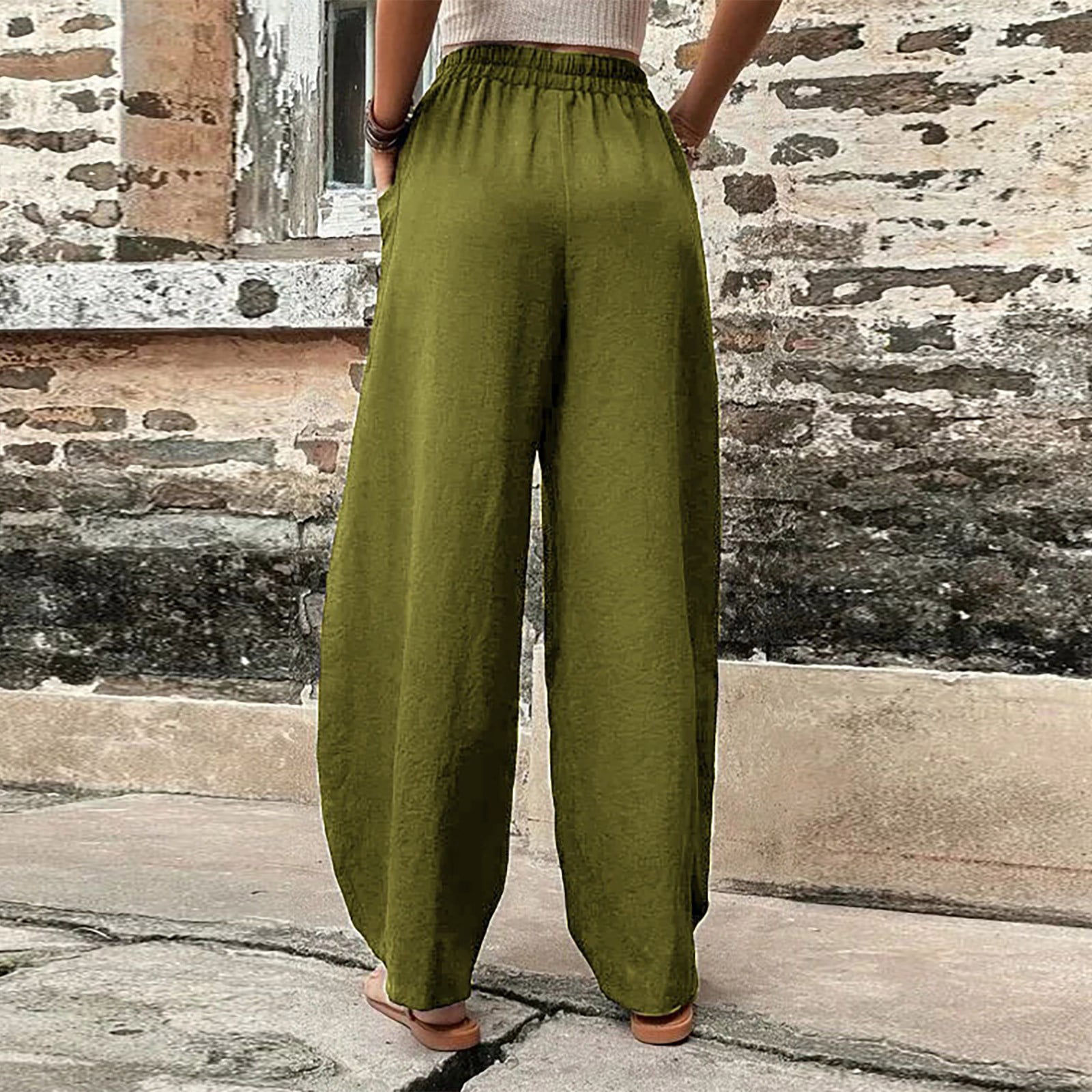 YENKYE 2022 Ｎew Female Green Suit Pants Trousers For Women With Belt  Pockets Office Ladies Elegant Pants Pantalon - AliExpress