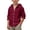 1-Wine1528, variant on WOYY Boys Summer Breathable Hooded Shirt Long Sleeve Button Down Beach Shirt, Sizes 4-17